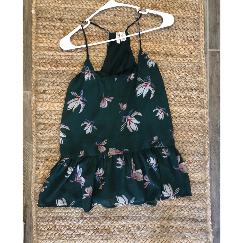 Peplum tank top blouse